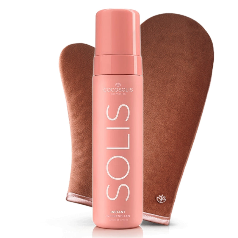 COCOSOLIS Momentinį Įdegį Suteikiančios Putos SOLIS Instant Weekend Tan su savaiminio įdegio pirštine