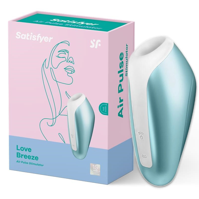 Pulsuojantis ir Vibruojantis Klitorio Stimuliatorius, sekso žaislai moterims, moteriškas vibratorius, Puiki dovana Jai - Satisfyer LOVE BREEZE Air Pulse Clitoris Stimulator