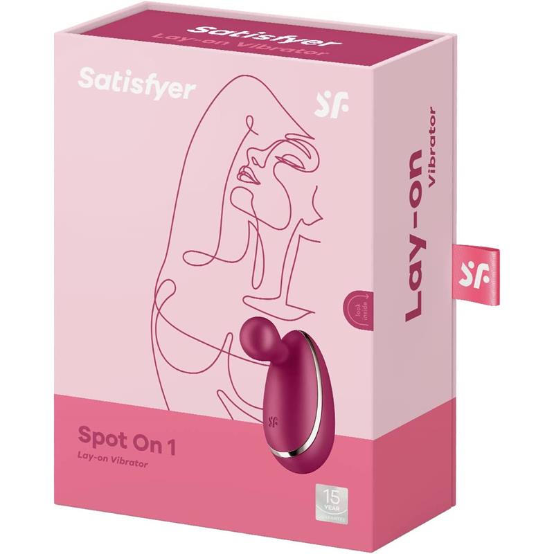 Galingas taškinis vibratorius, klitorio stimuliatorius, itin moteriškas sekso žaislas, atsparus vandeniui, pakraunamas USB - Satisfyer Spot On 1 Lay-on Vibrator