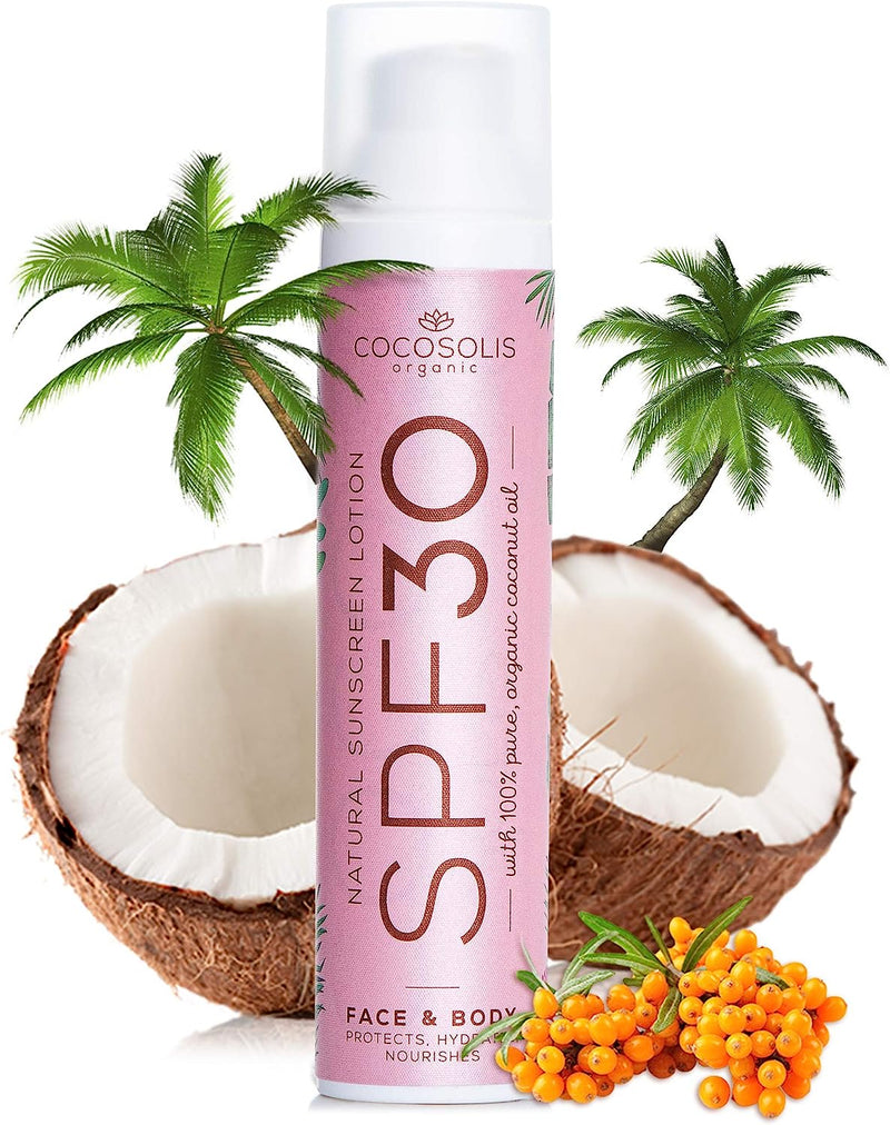 COCOSOLIS Natūralus Apsauginis Losjonas nuo Saulės SPF 30 sunscreen lotion