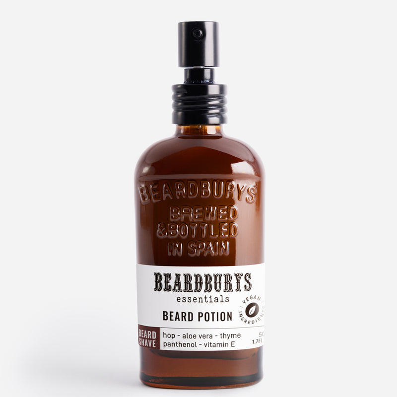 Beardburys Essentials Beard Potion, Maitinamasis Barzdos Kremas - Eliksyras, vyriška kosmetika po skutimosi, barzdos aliejus, barzdos kremas, drėkinantis barzdos eliksyras, barzdos putos, barzdos gelis