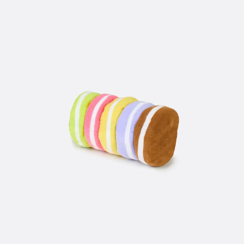 Kojinės Sausainiai Makarunai, žaismingos spalvotos kojinės, Originali dovana vyrams, moterims, vaikams ir paaugliams, universalus dydis, Macaron pyragaičių formos kojinės  - EAT MY SOCKS Bon Macaron