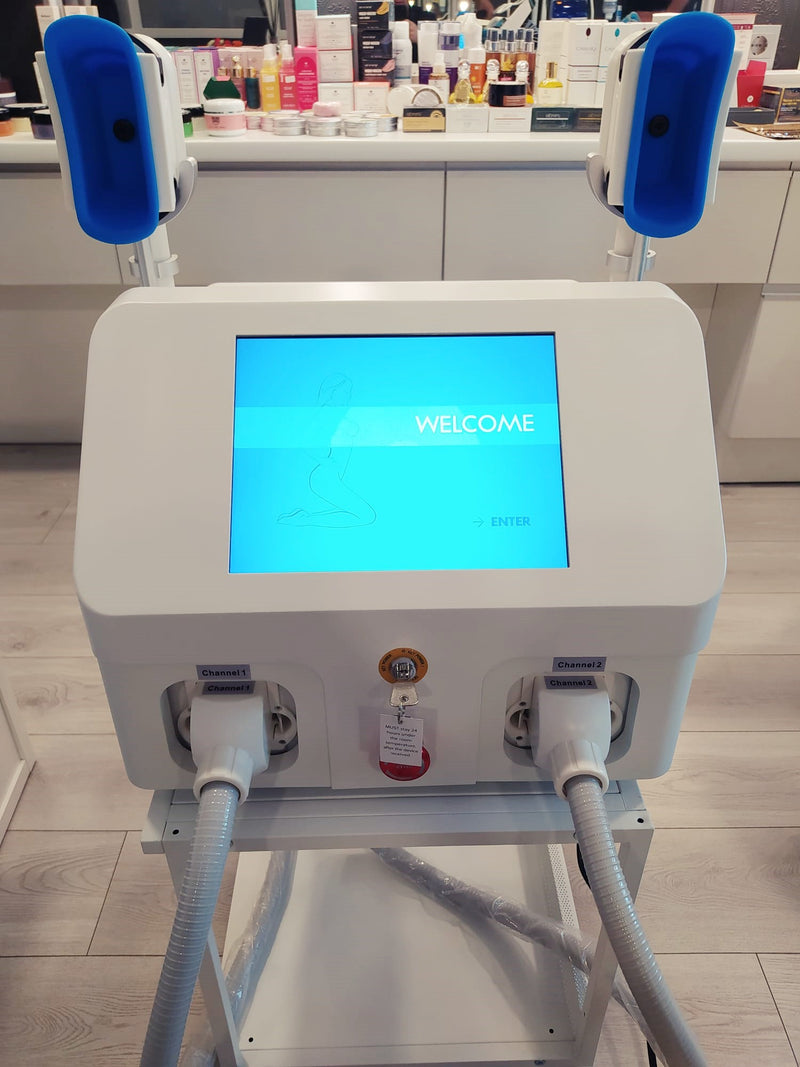 Krioterapijos Aparatas su medicininio silikono antgaliais, Kriolipolizės procedūroms, vakuuminis riebalų šaldymo aparatas - Cryolipolysis machine - AurelijosSPA