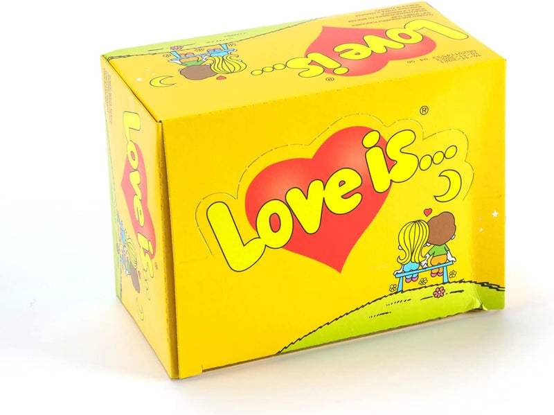 LOVE IS Coconut & Pineapple Flavored Bubble Gum 1 BOX 4,2g x 100pcs, Sweet Gift