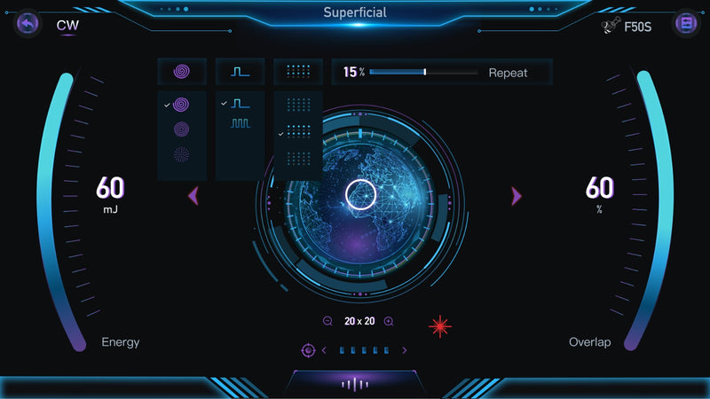 Profesionalus CO2 Frakcinis Lazeris 10600 nm su Ginekologiniu Antgaliu, Premium klasės modelis, Medical Fractional Laser System