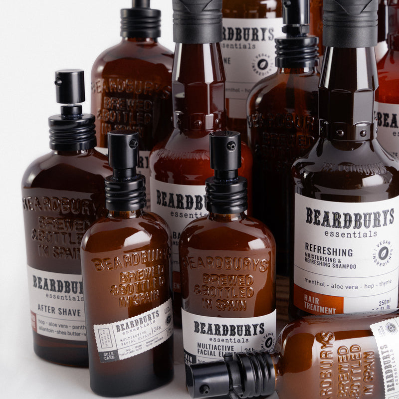 Beardburys Essential Shapoo SET for Men, Plaukų Priežiūros Priemonių Rinkinys 4in1, vyriškas plaukų šampūnas, vyriškas plaukų kondicionierius viename, vyriškas kondicionierius, veganiškas šampūnas, šampūnas vyrams, vyriškas šampūnas, šampūnas storiems plaukams, šampūnas žiliems plaukams, šampūnas nuo pleiskanų