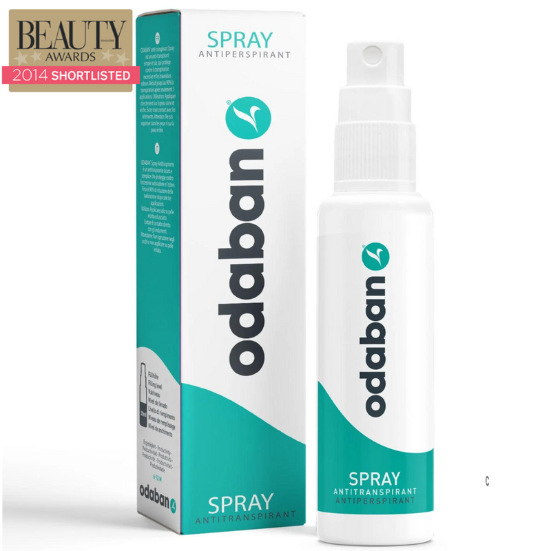 ODABAN Purškiamas Antiperspirantas nuo Prakaitavimo ir nemalonaus prakaito kvapo, tinka jautriai odai, vyrams ir moterims