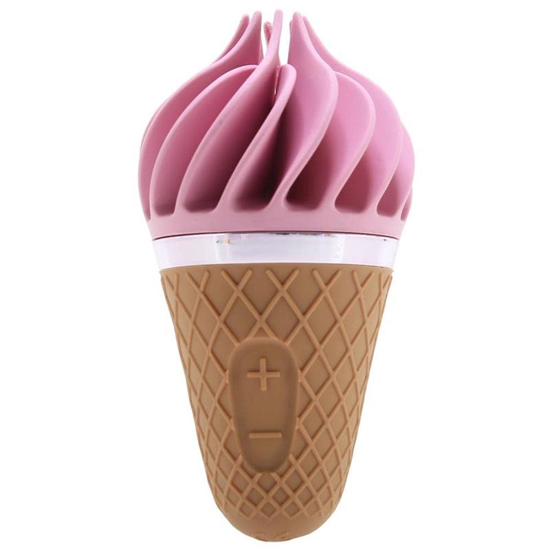 Ledų formos klitorio stimuliatorius, moteriškas vibratorius, sekso žaislai suaugusiems - Satisfyer Sweet Treat Spinnator Ice Cream Clitoral Stimulator