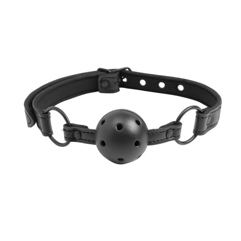 Kvėpuojantis burnos kaištis BDSM aksesuaras sekso žaidimams Vyrams ir Moterims - IntoYou BLACK SHADOW