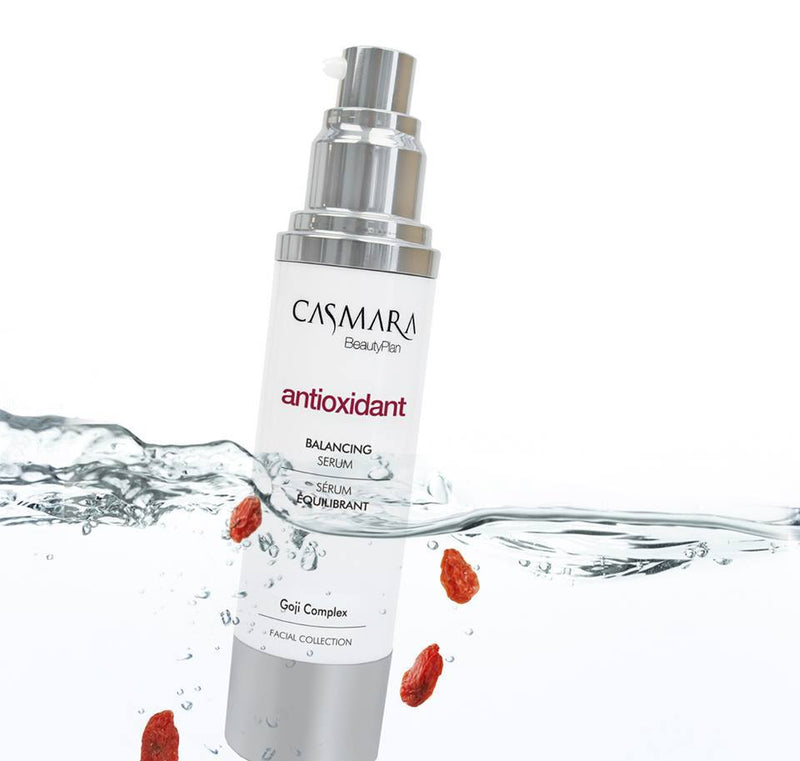 Balansuojantis ir drėkinantis veido serumas su Goji uogomis, sausai ir jautriai odai - Casmara Antioxidant Balancing Serum