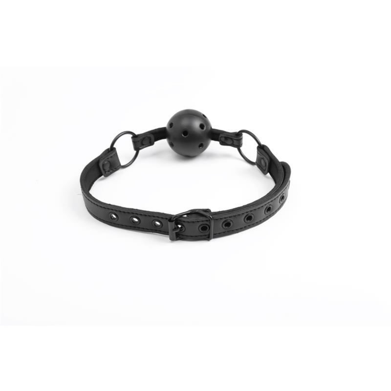 Kvėpuojantis burnos kaištis BDSM aksesuaras sekso žaidimams Vyrams ir Moterims - IntoYou BLACK SHADOW