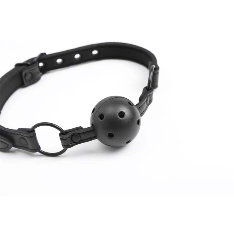 Kvėpuojantis burnos kaištis BDSM aksesuaras sekso žaidimams Vyrams ir Moterims - IntoYou BLACK SHADOW