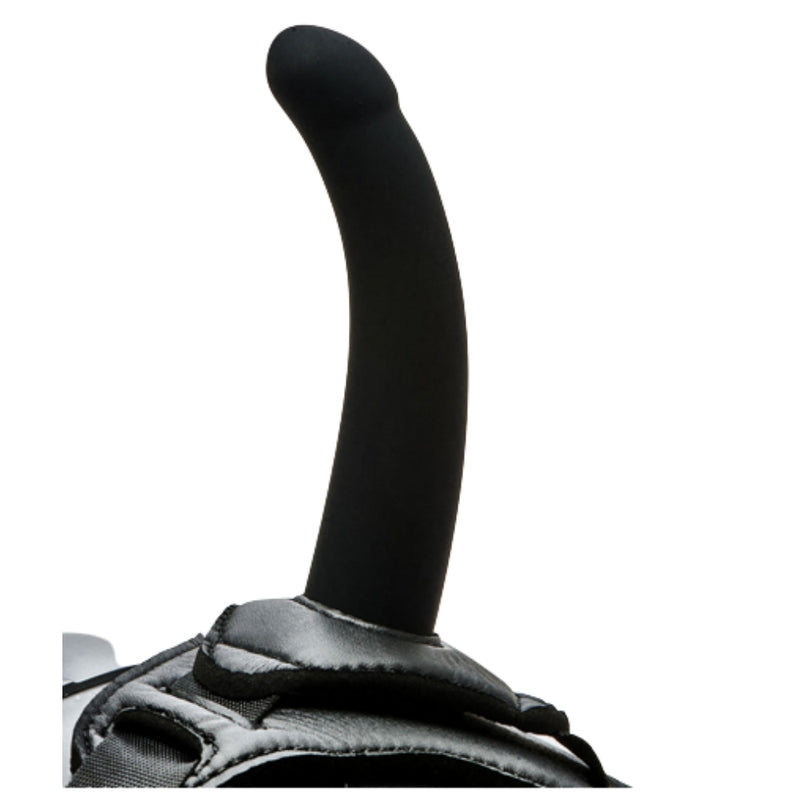 Strap On diržas su Silikoniniu Dildo - EasyToys Banger Strap BLACK