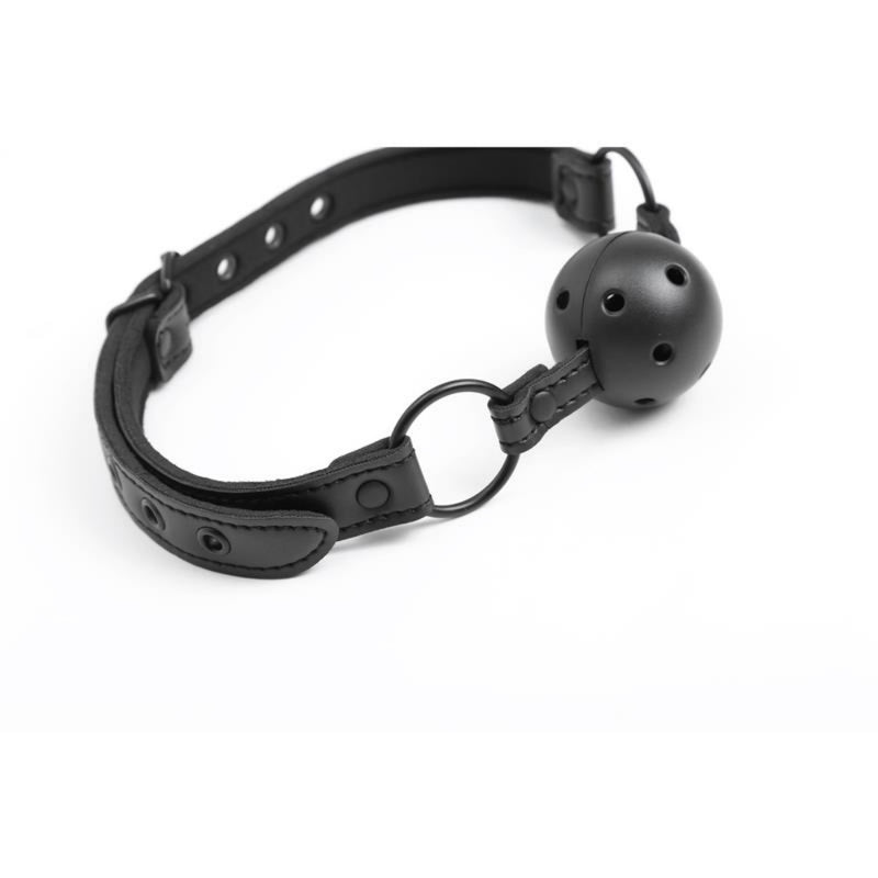 Kvėpuojantis burnos kaištis BDSM aksesuaras sekso žaidimams Vyrams ir Moterims - IntoYou BLACK SHADOW