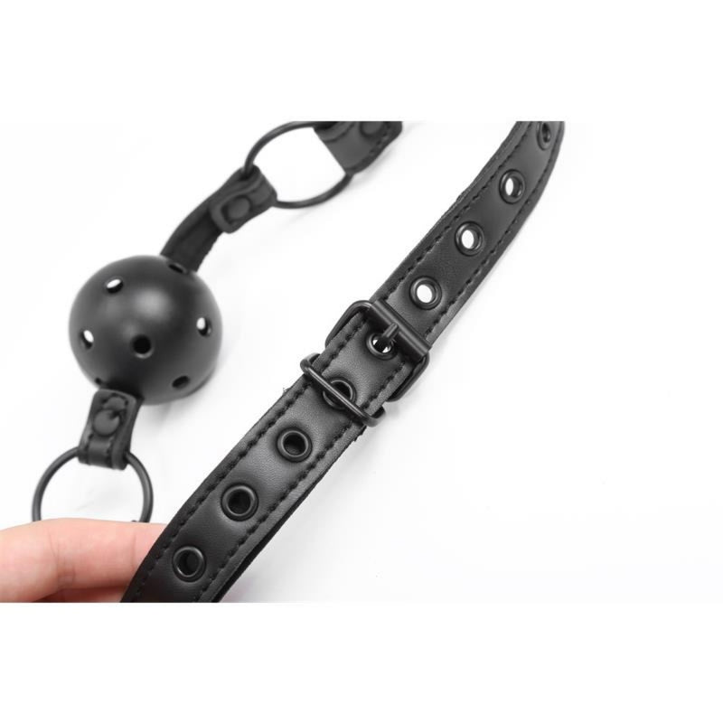 Kvėpuojantis burnos kaištis BDSM aksesuaras sekso žaidimams Vyrams ir Moterims - IntoYou BLACK SHADOW
