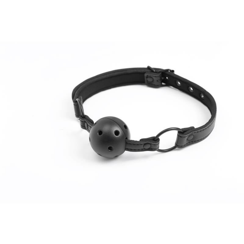 Kvėpuojantis burnos kaištis BDSM aksesuaras sekso žaidimams Vyrams ir Moterims - IntoYou BLACK SHADOW