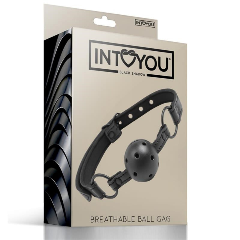 Kvėpuojantis burnos kaištis BDSM aksesuaras sekso žaidimams Vyrams ir Moterims - IntoYou BLACK SHADOW