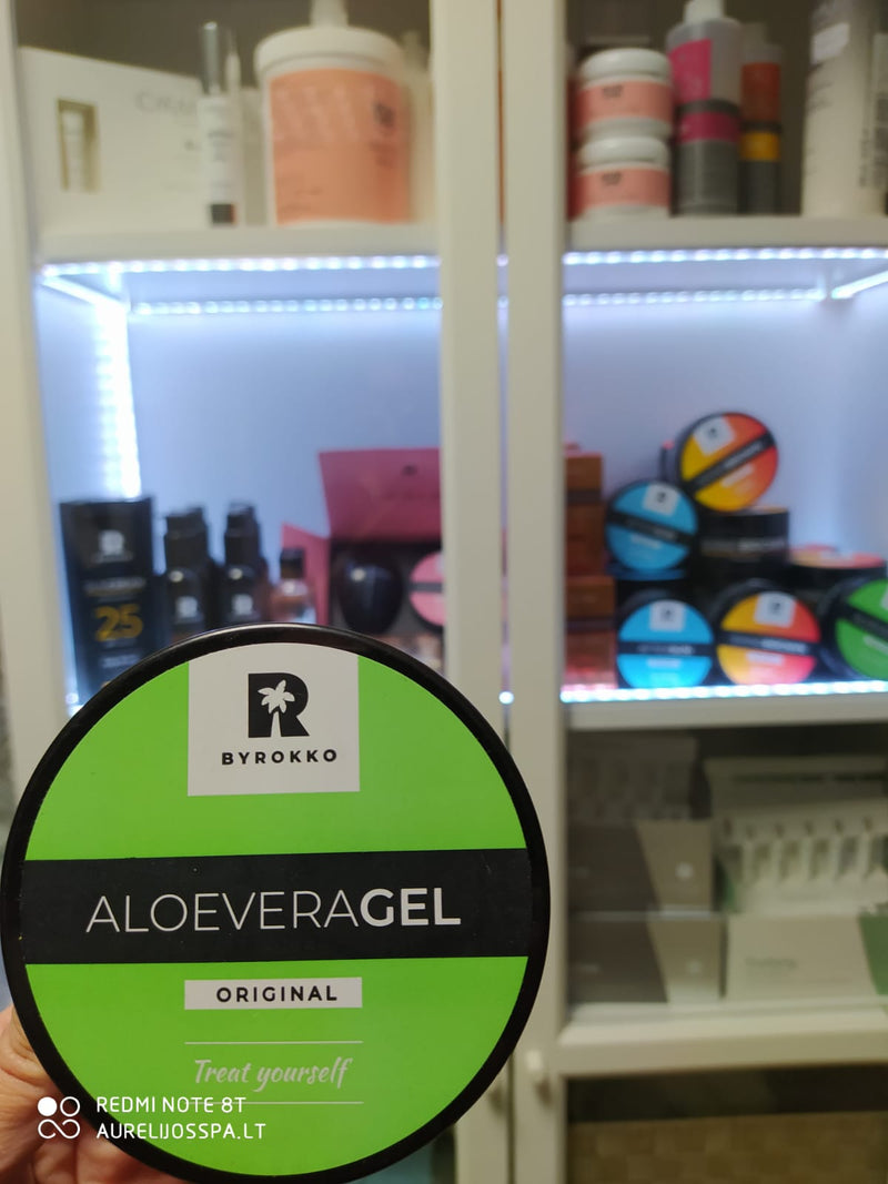 Drėkinamasis gelis po deginimosi su aloe vera - BYROKKO