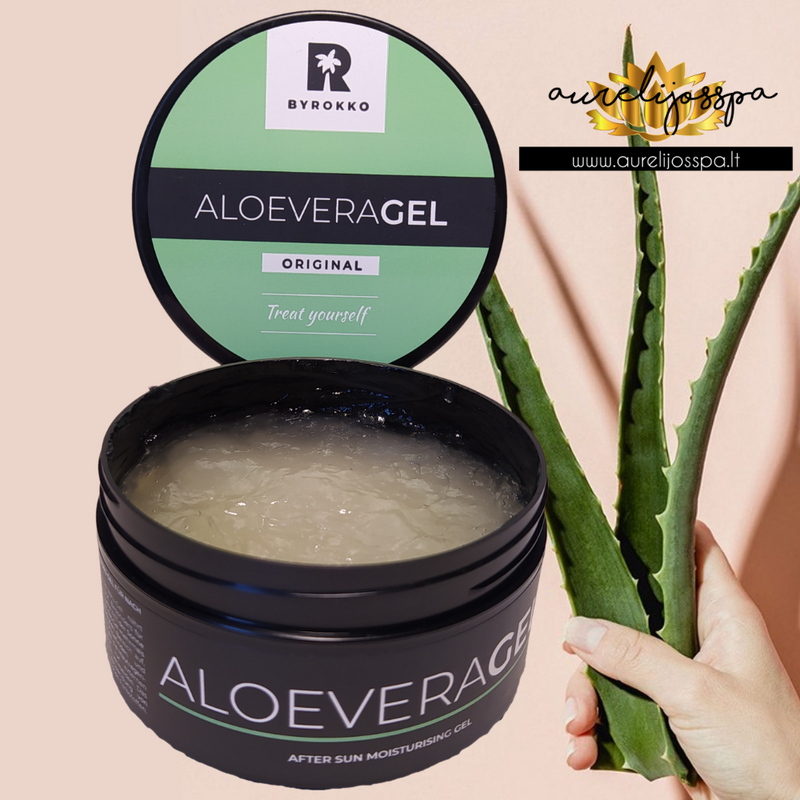 Drėkinamasis Aloe Vera gelis po deginimosi - BYROKKO