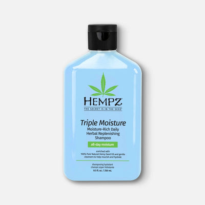 Hempz Triple Moisture Intensyviai Drėkinantis ir Plaukų augimą skatinantis Šampūnas su Kanapių aliejumi sausiems ir pažeistiems plaukams