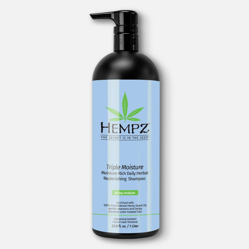 Hempz Triple Moisture Intensyviai Drėkinantis ir Plaukų augimą skatinantis Šampūnas su Kanapių aliejumi sausiems ir pažeistiems plaukams