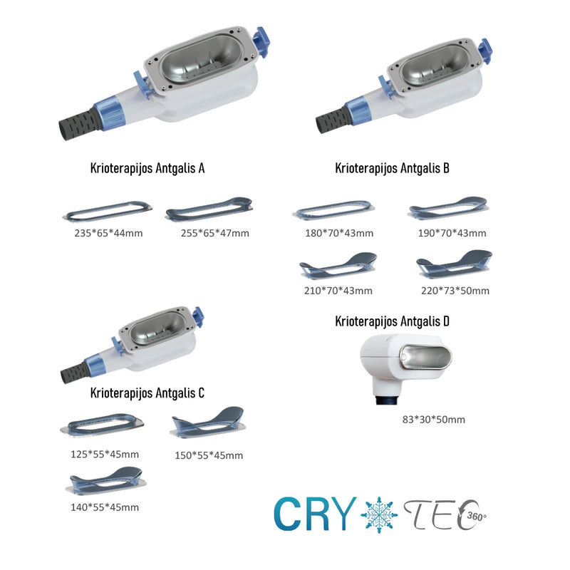 Krioterapijos Aparatas 4in1 su 360 laipsnių šaldymo sistema ir krioterapijos smakro aplikatoriumi - AurelijosSPA