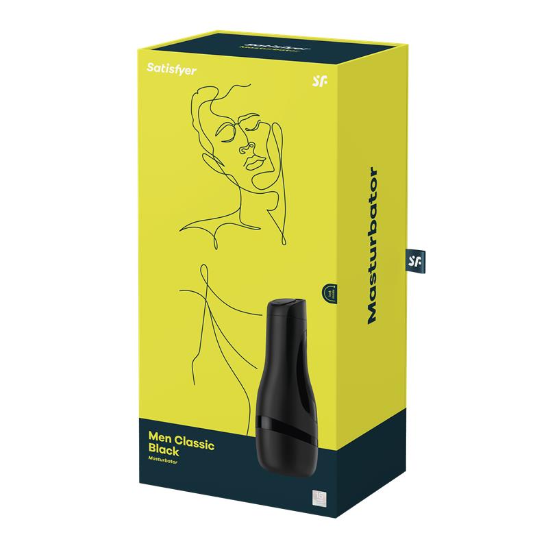 Vyriškas penio stimuliatorius rankinis masturbatorius - Satisfyer Men Classic Black Masturbator