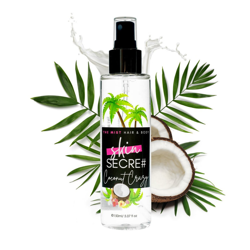 Parfumuota Kūno ir Plaukų dulksna | KOKOSŲ kvapo kvepalai - Skin Secret
