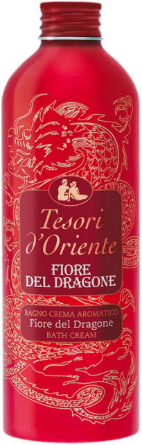 Tesori d'Oriente DRAGON FLOWER Bath Cream, Putojantis Vonios Kremas, burbulinis vonios kremas, vonios putos, kvepiantis vonios kremas, parfumuotas vonios kremas, vonios kremas su kvepalais, rytietiškas vonios kremas