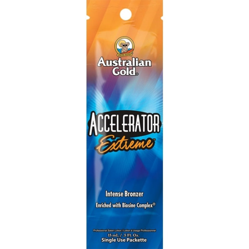 Soliariumo įdegio kremas Australian Gold ACCELERATOR EXTREME 15ml su DHA ir natūraliais bronzantais