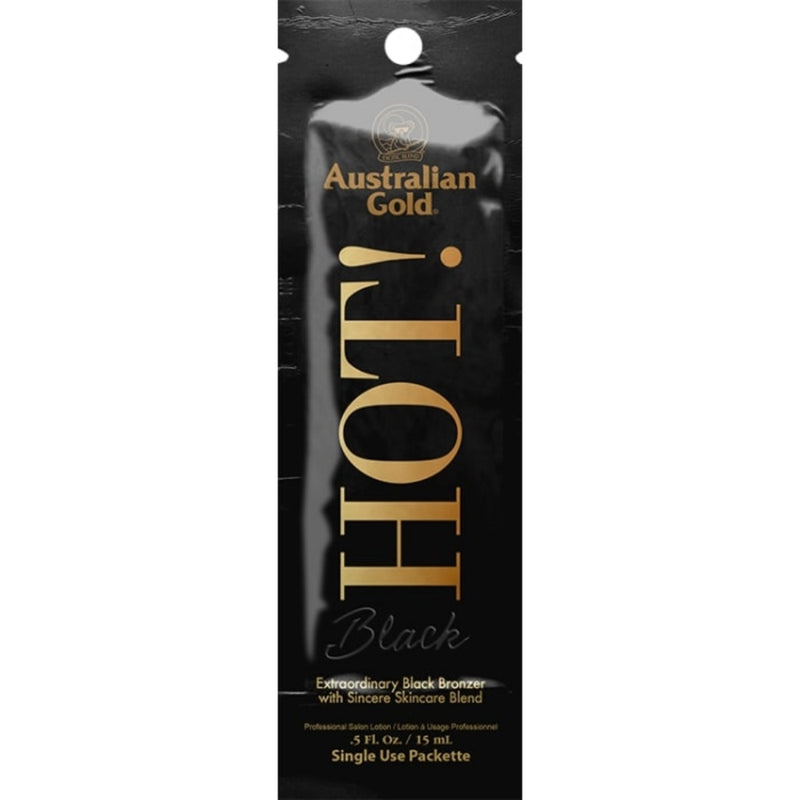 Soliariumo įdegio kremas su natūraliais bronzantais Australian Gold HOT! BLACK 15ml