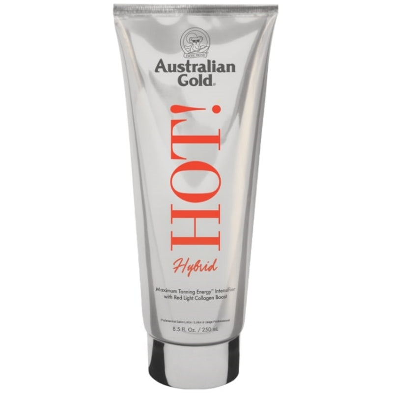 Soliariumo įdegio kremas Australian Gold HOT! HYBRID 250ml | Padeda įgyti tamsiausią įmanomą natūralią kūno spalvą