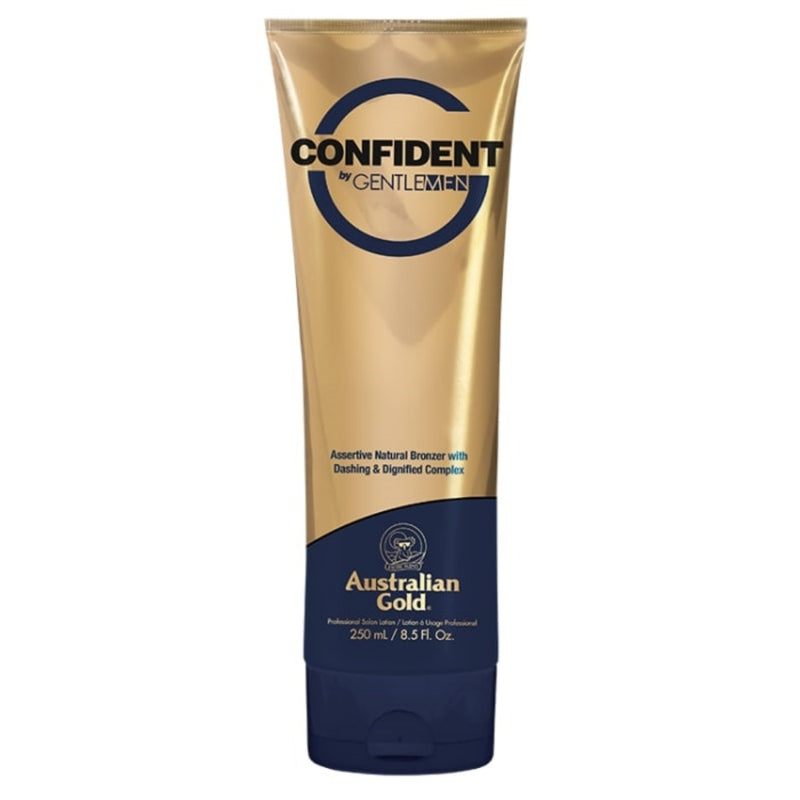 Greito įdegio soliariumo įdegio kremas vyrams Australian Gold CONFIDENT BY G GENTLEMEN 250ml