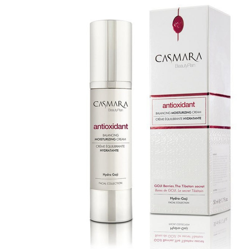 Drėkinantis veido kremas su Goji uogomis Sausai ir jautriai odai - Casmara Antioxidant Balancing Moisturizing Cream