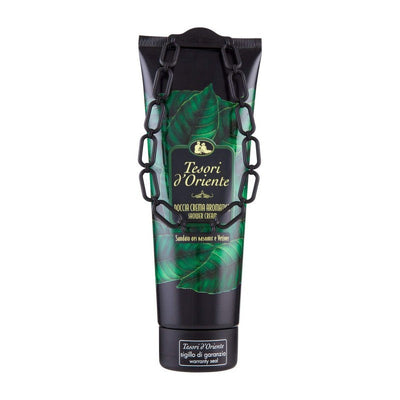 Tesori d'Oriente SANDALWOOD & VETIVER Showe Cream, Shower Gel, Dušo Kremas, dušo želė, parfumuotas dušo kremas, dušo kremas su kvepalais, Rytietiško aromato dušo kremas, kvepianti dušo želė, putojantis vonios kremas